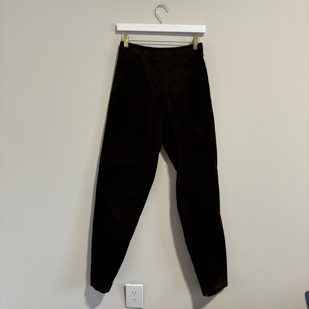 Vintage Ann Taylor suede/leather pants